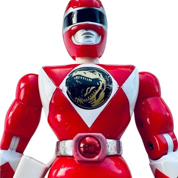 VTG 1994 Bandai Power Rangers Red Ranger Karate Kick Action Figure 8” - Picture 3 of 7